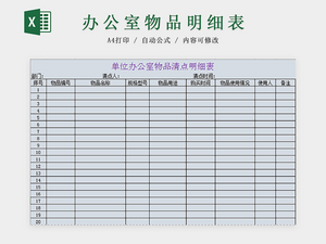 優(yōu)化家具銷售業(yè)務(wù)的庫存物品管理臺(tái)賬清單Excel表格模板